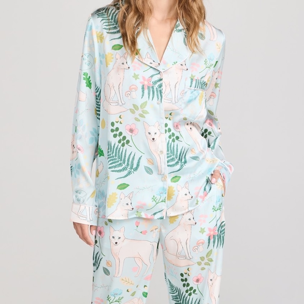 Karen Mabon Artic Fox Long PJ Set Size M - Picture 3 of 6